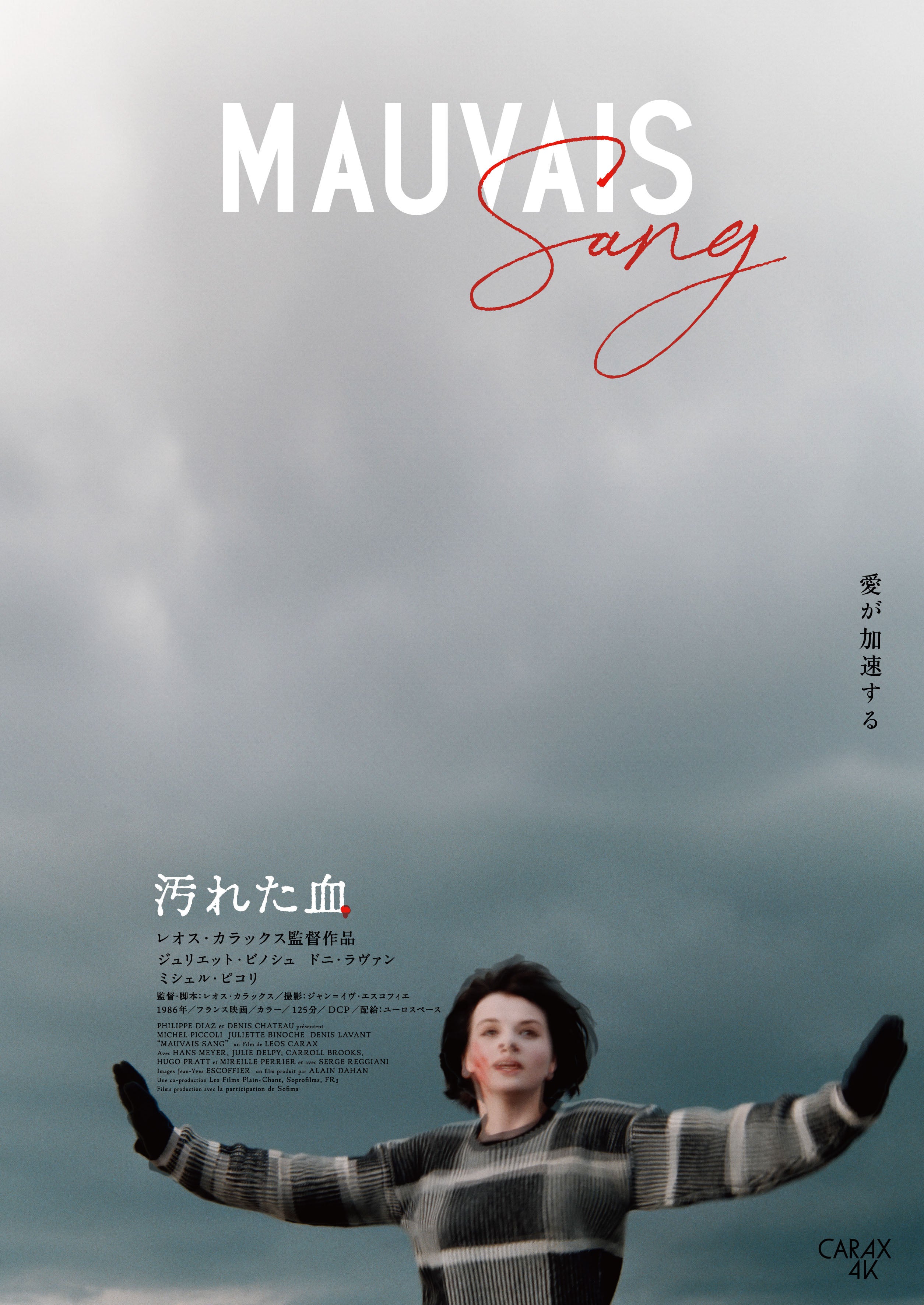 汚れた血　HDリマスター版　Blu-ray　映画チラシ　レオス・カラックス 汚れた血– KBCシネマ1・2